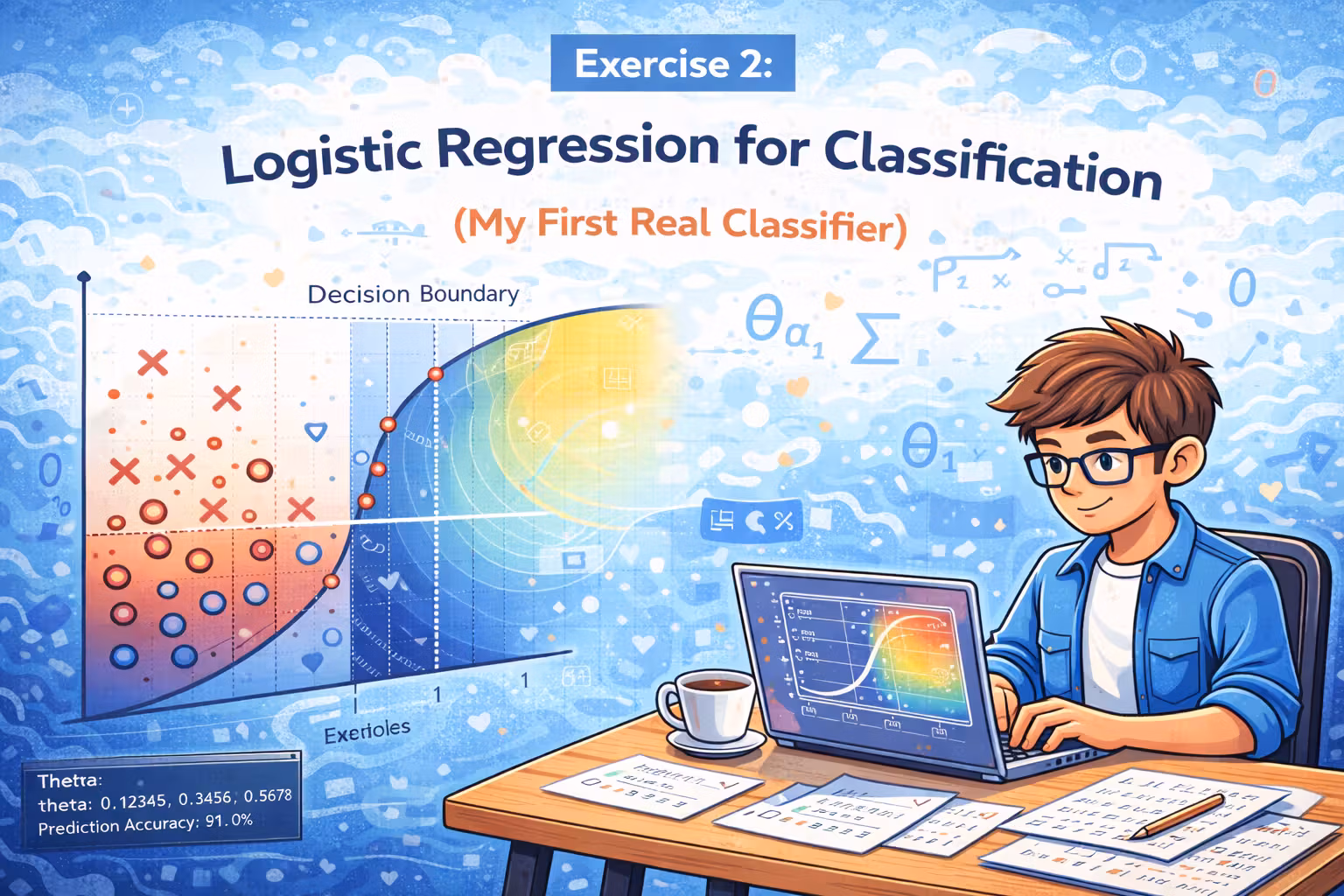 Exercise 2 - Logistic Regression for Classification (My First Real Classifier)