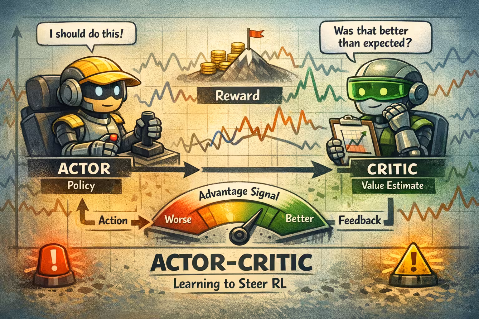 Actor-critic reinforcement learning explained