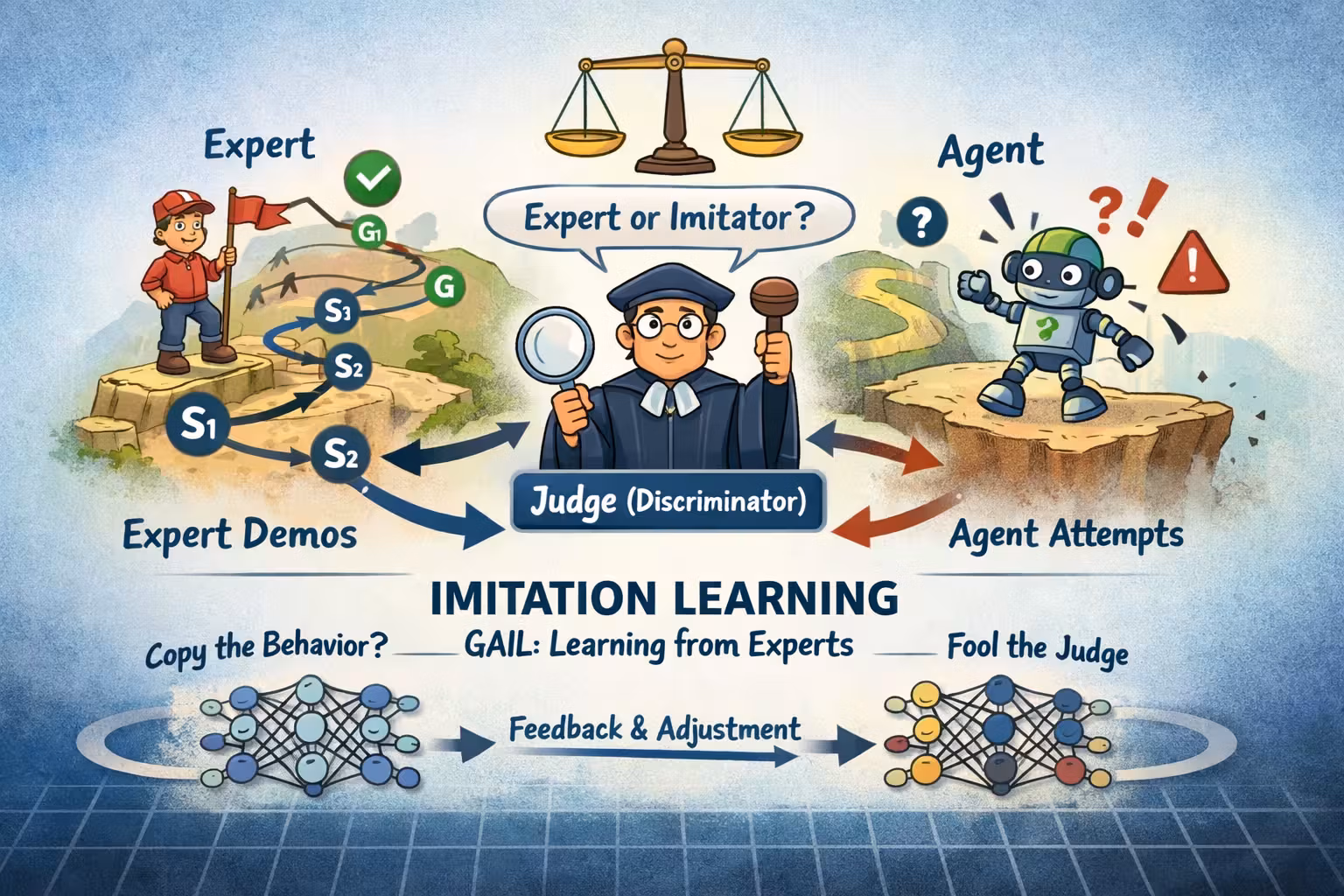 Imitation learning in action: GAIL