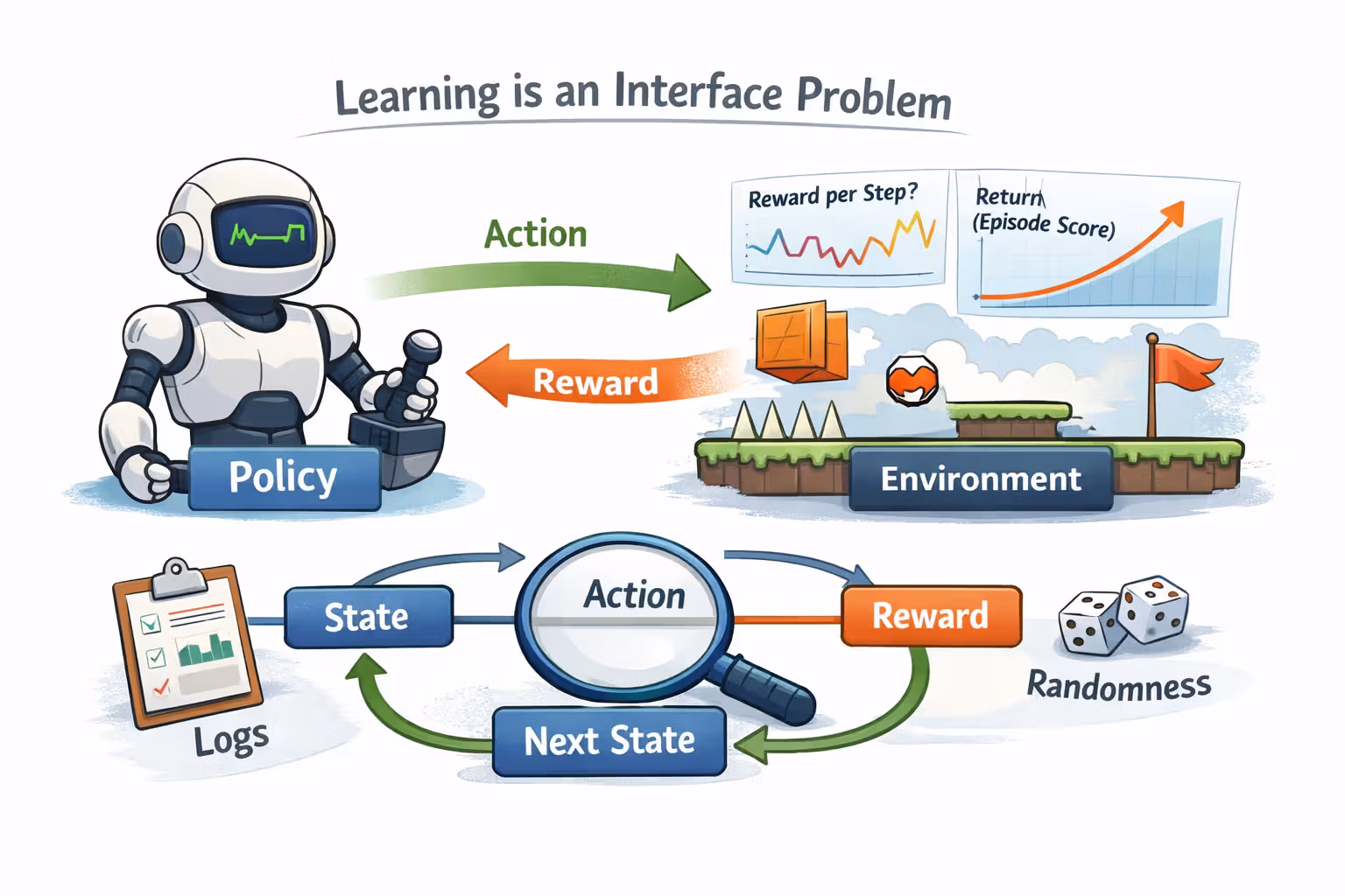 Reinforcement learning interface