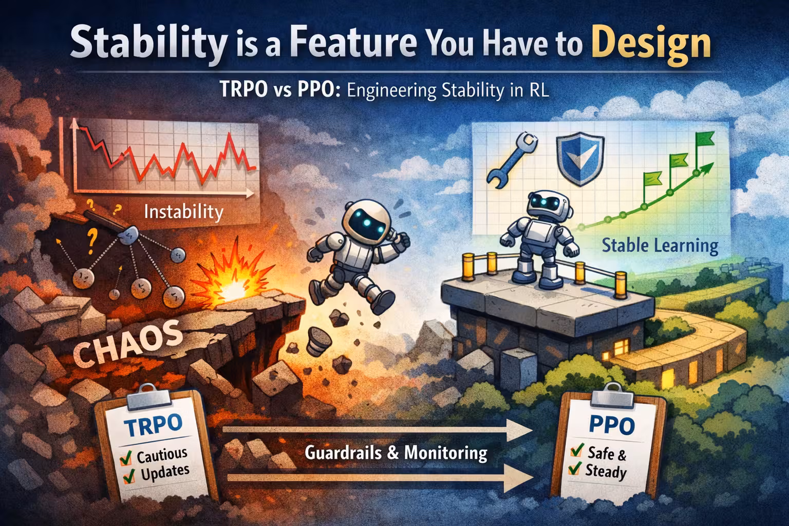 Stability in reinforcement learning systems