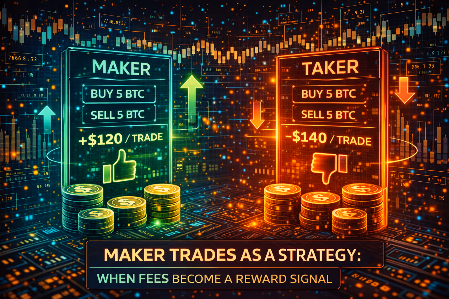 Maker Trades as a Strategy: When Fees Become a Reward Signal