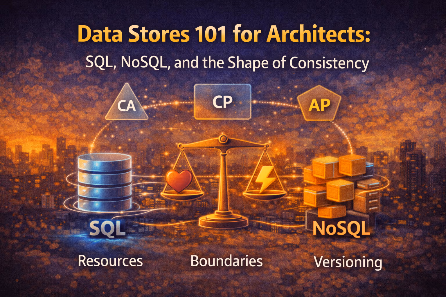 Data Stores 101 for Architects: SQL, NoSQL, and the Shape of Consistency