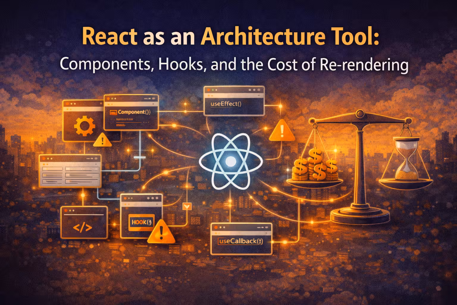 React as an Architecture Tool: Components, Hooks, and the Cost of Re-rendering