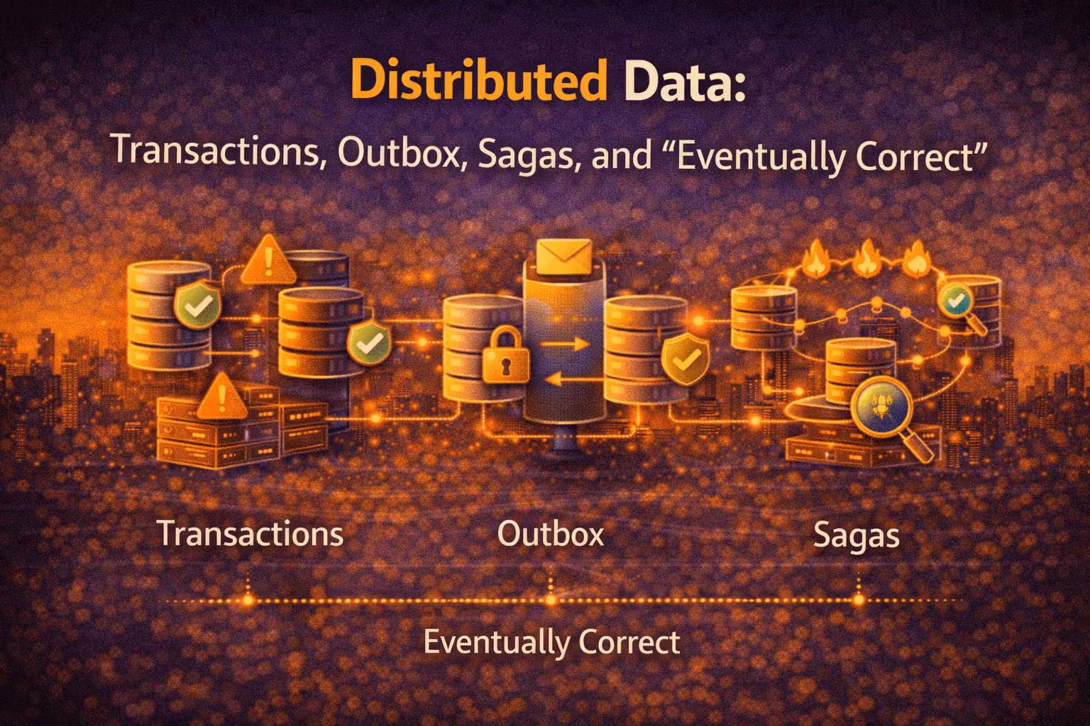 Distributed Data: Transactions, Outbox, Sagas, and “Eventually Correct”