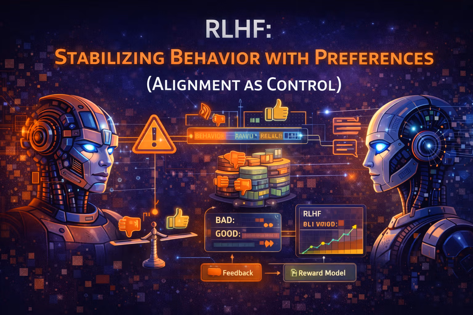 RLHF: Stabilizing Behavior with Preferences (Alignment as Control)