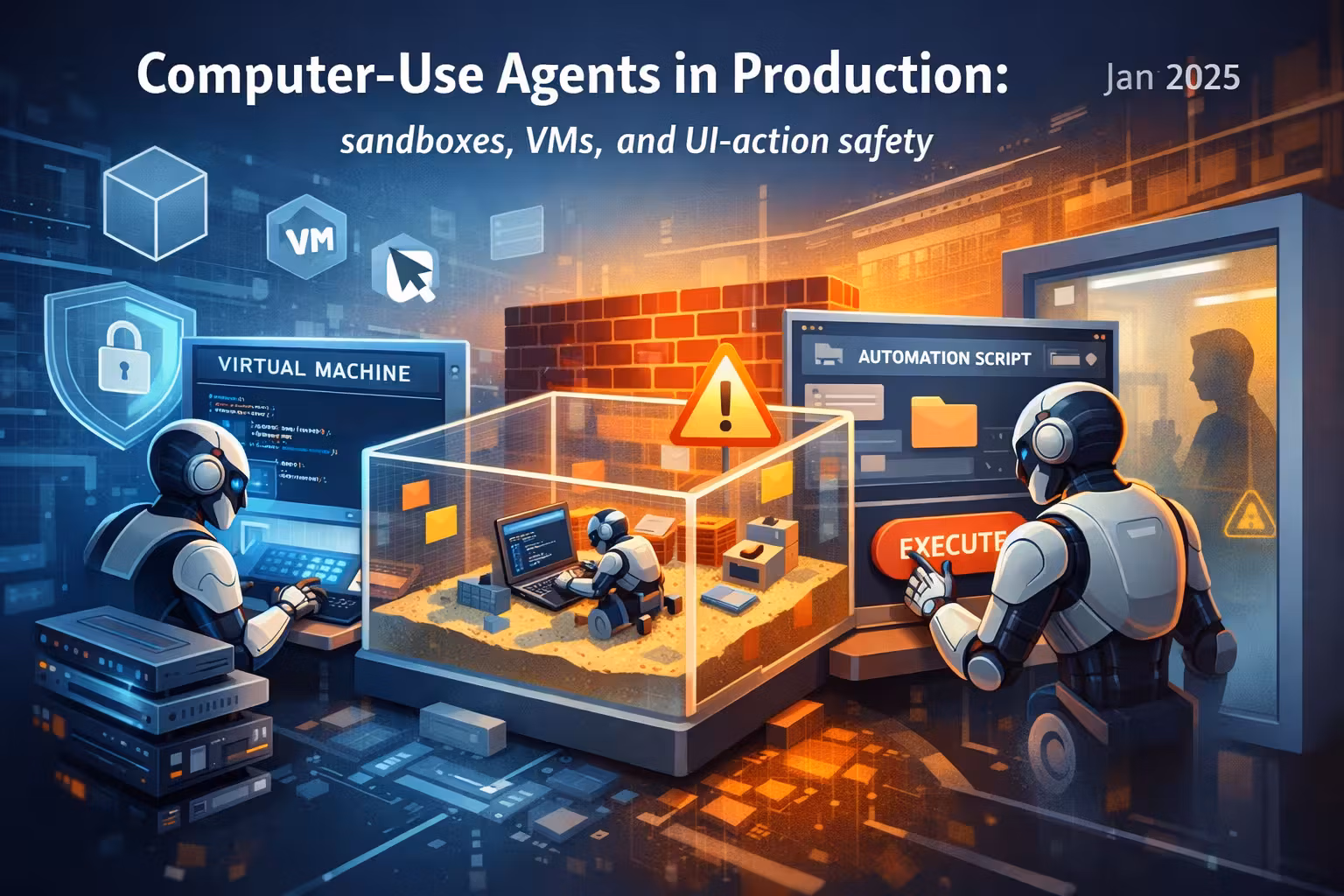 Computer-Use Agents in Production: sandboxes, VMs, and UI-action safety