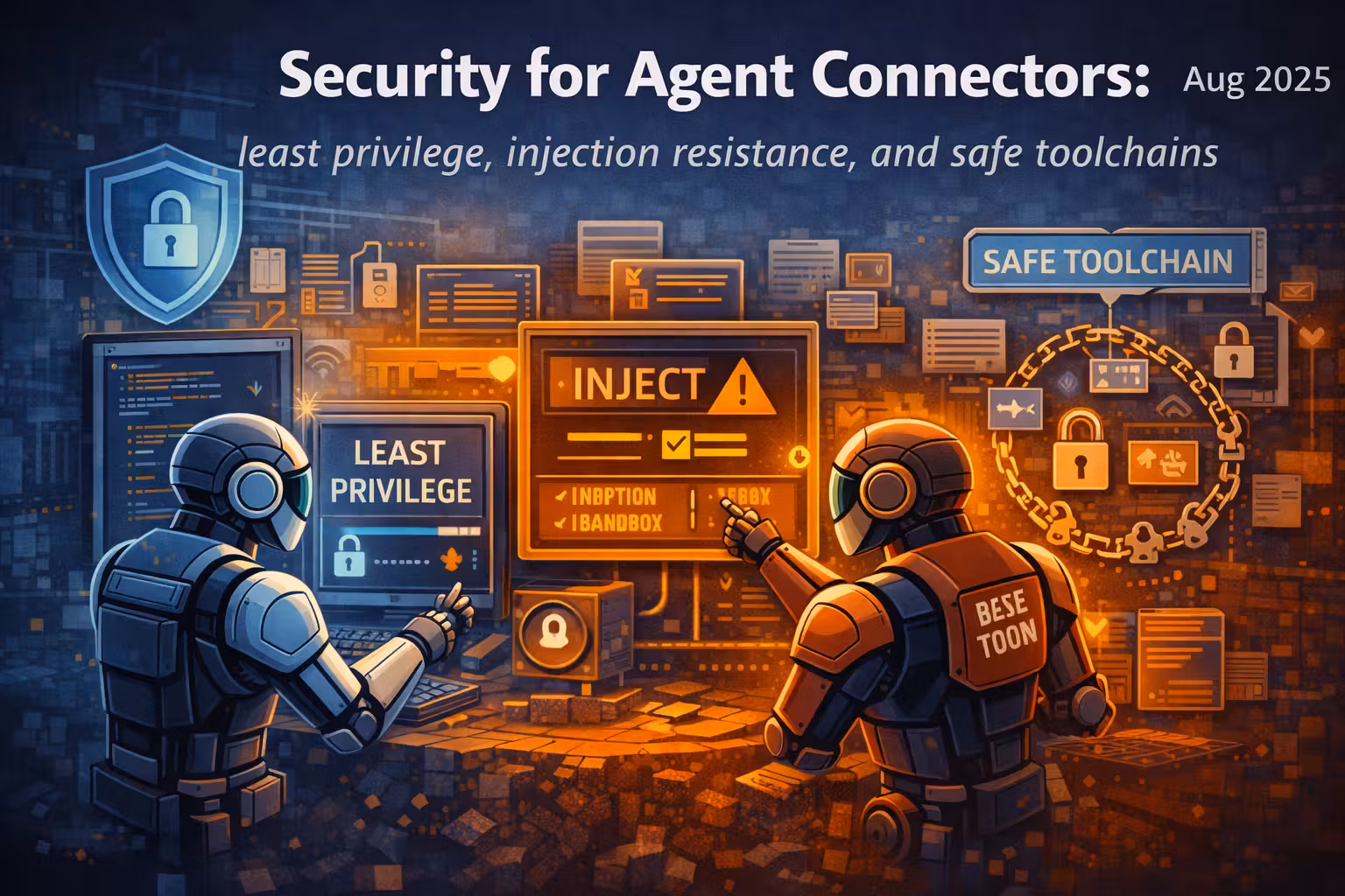 Security for Agent Connectors: least privilege, injection resistance, and safe toolchains