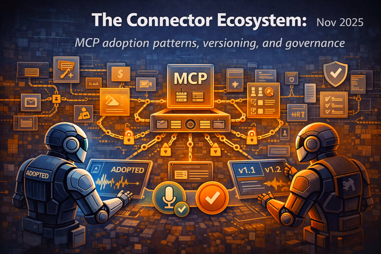 The Connector Ecosystem: MCP adoption patterns, versioning, and governance